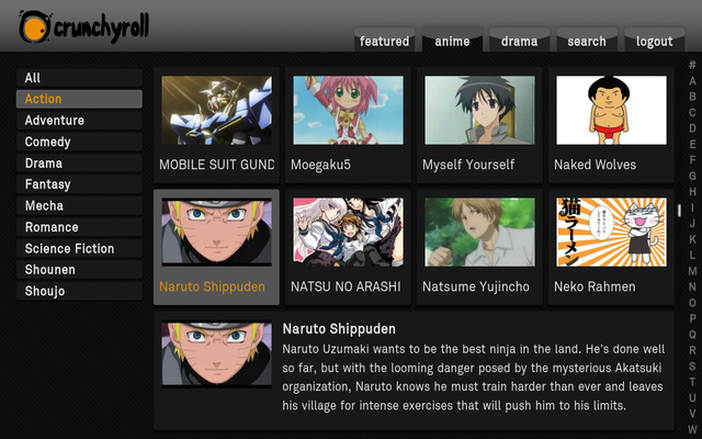 So I went to the Crunchyroll app and it says that both Naruto