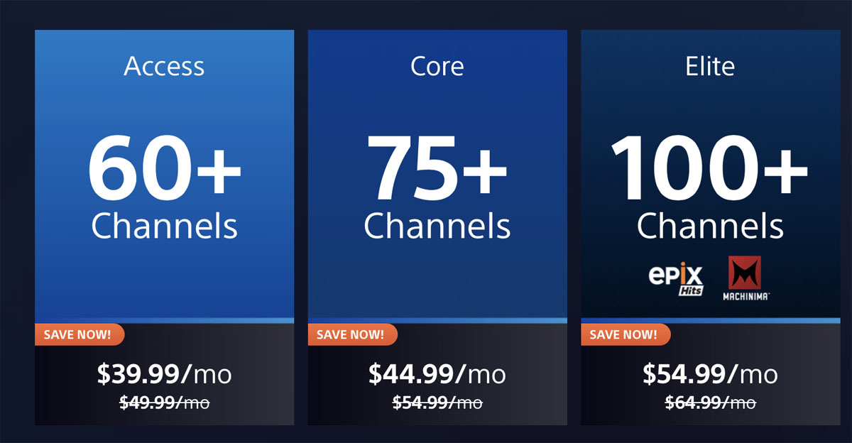 cost of playstation vue